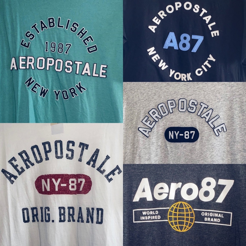 All 5 Aéropostale Shirts